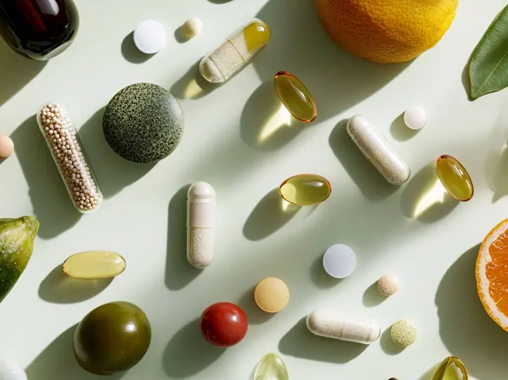 assorted-vitamins-supplements-flat-lay-green-background Kinek és mikor ajánlott fermentált multivitamint szedni? Immunrendszer 
