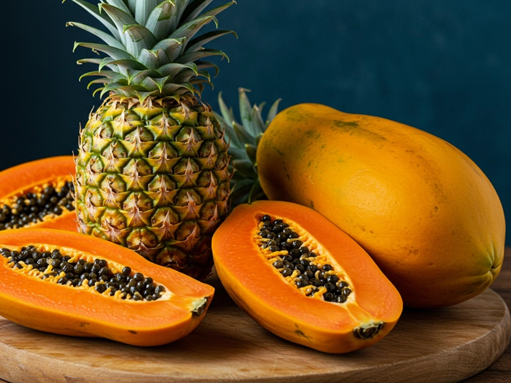 papaya-es-ananasz-enzimek Természetes segítség a bélbetegségekre: Emésztőenzimek Emésztés 