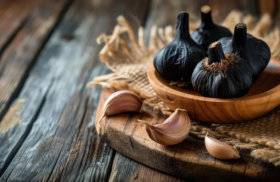 wooden-bowl-filled-with-garlic-sits-atop-rustic-wooden-table-aromatic-black-garlic-bulb-rustic-wooden-table-ai-generated A tüszős mandulagyulladás: 9 fontos tudnivaló Immunrendszer 